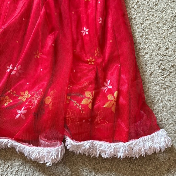 Disney Princess Little Girls Fantasy Gown Sz 6 Christmas Red Jasmine Cinderella - Picture 5 of 8